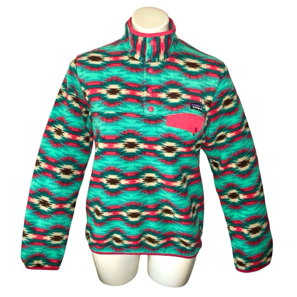 Patagonia Synchilla Aztec Wild Desert Snap T Fleece Pullover